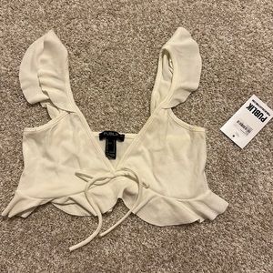NWT Off White Crop Top